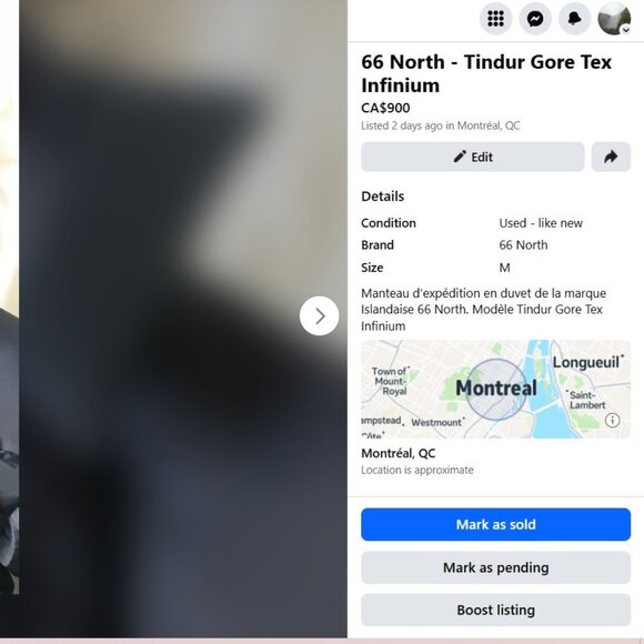 66 North Tindur Gore-Tex Infinium down jacket - Picture 9 of 9